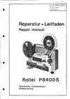 Rollei P 8400 S manual. Camera Instructions.